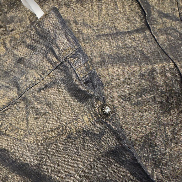 Vintage Y2K Dolce & Gabanna Low-rise Cotton Metallic Pants - Picture 13 of 13